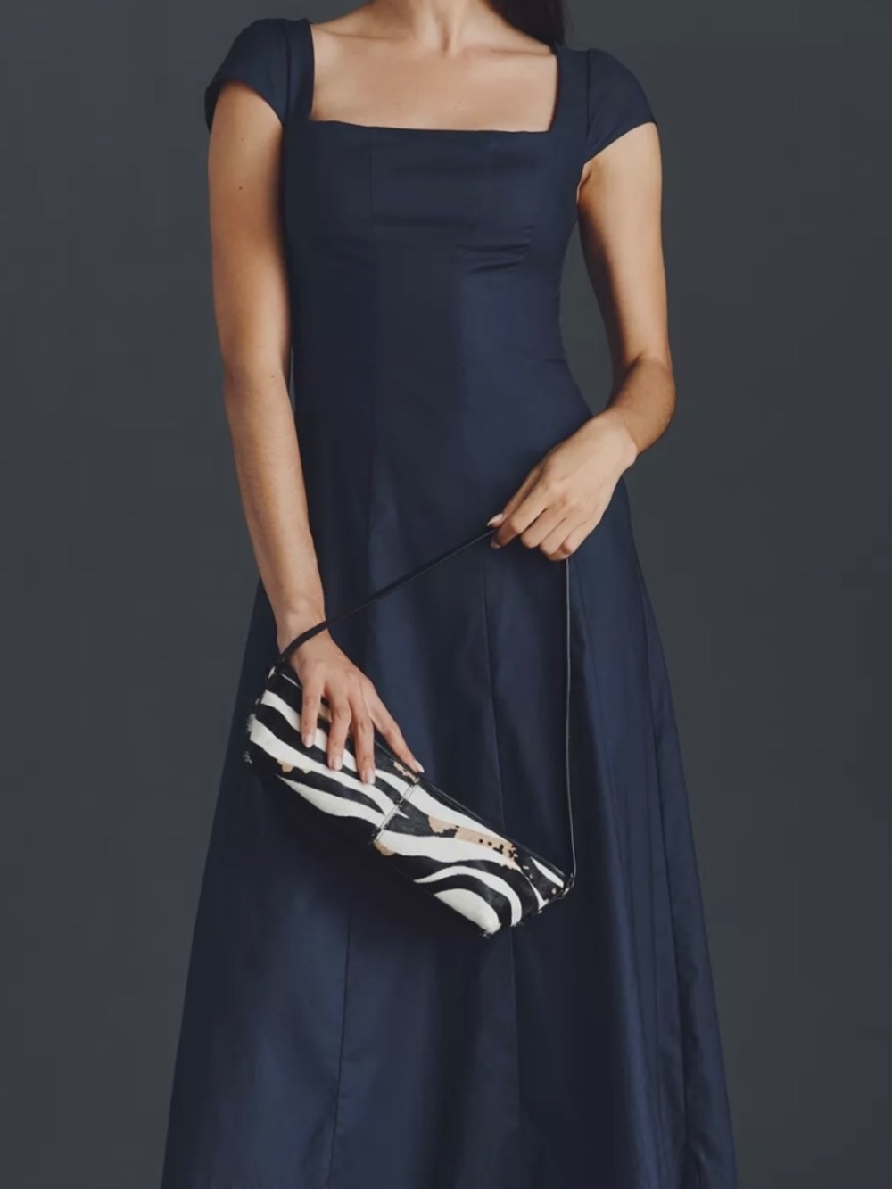 Reformation Black Midi Dress